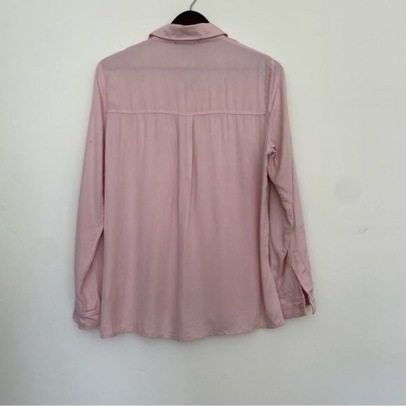 LULU’S Chic Pursuit Long Sleeve Button down Top in Light Blush Pink Size S NWT - Picture 5 of 11